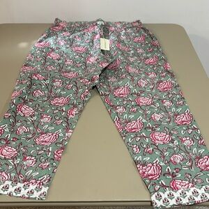 Sundance Floral Patterned Pants NWT Size S